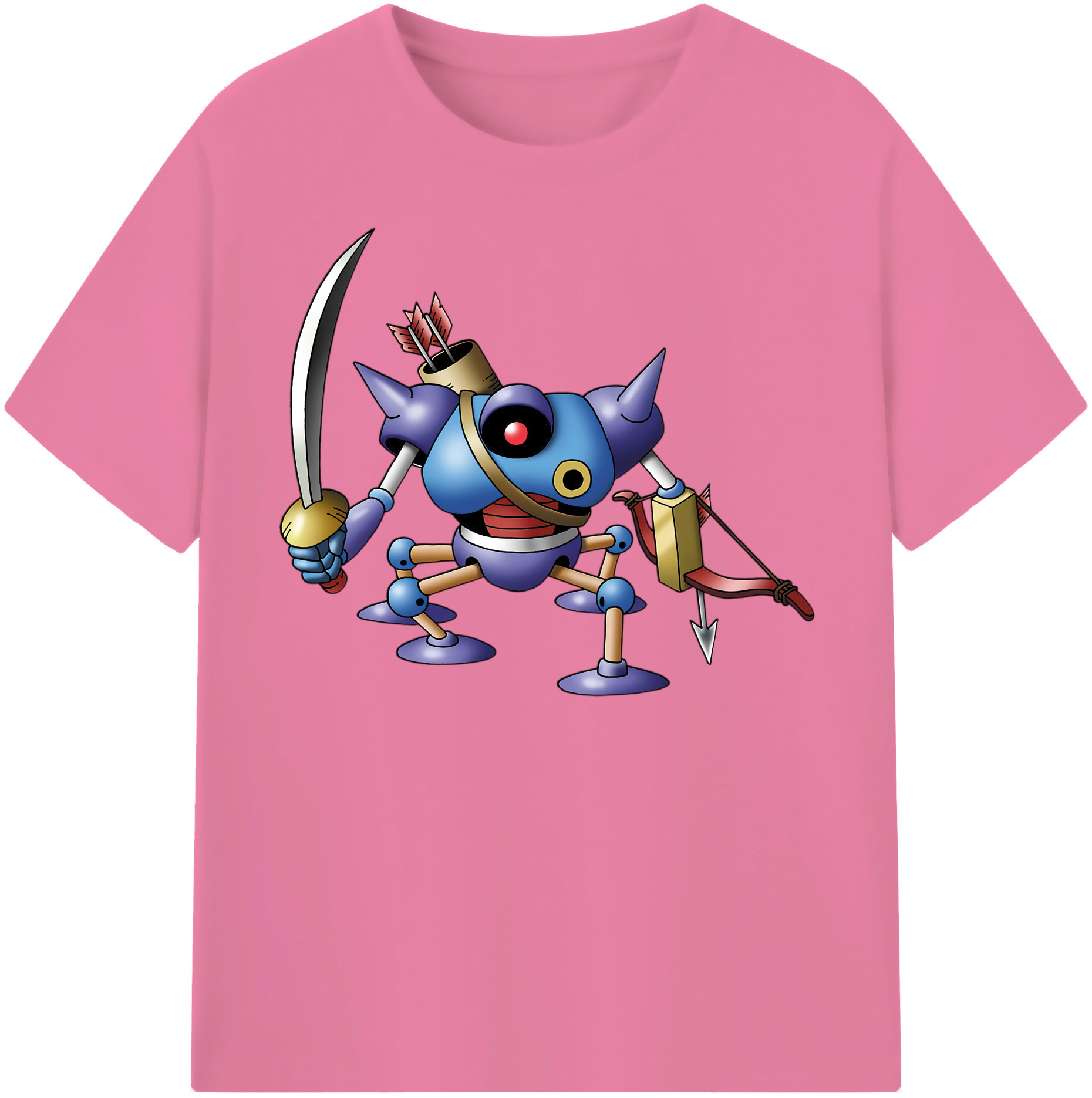 （画像用） ドラゴンクエスト Doragon Kuesuto Dragon Quest 綿100％半袖Tシャツ（フロントプリント）
